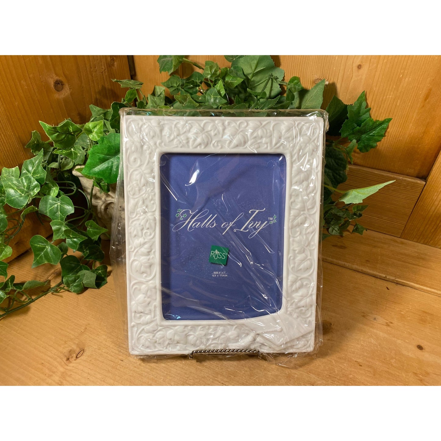 Vintage Textured White Photo Frame - New In Box | 5x7 | Russ - Halls of Ivy | New Old Stock | Wedding Gift | Graduation Gift | Christmas Gift