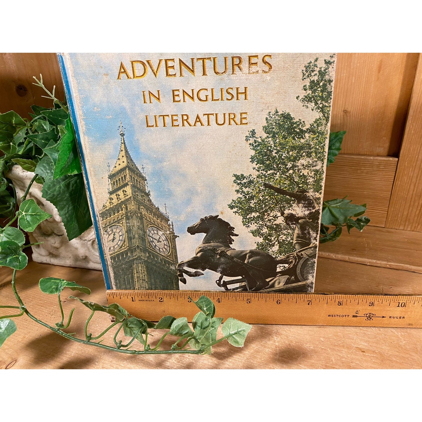 Vintage Book: Adventures In English Literature | 1968 | Classic Edition | 1960s English Textbook | Vintage Hardcover Book