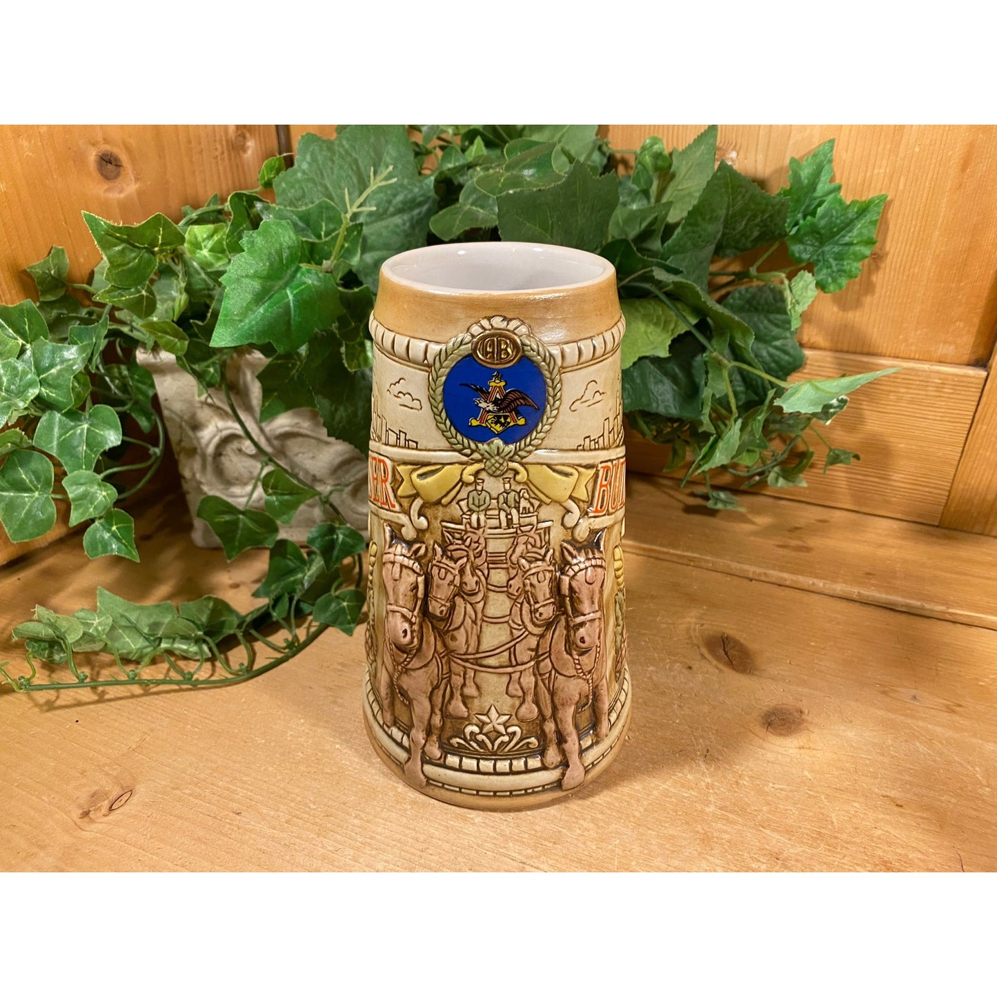 Vintage Ceramic Budweiser Stein | Chicago Skyline | 1981 | Ceramarte | 26760 | Retro Budweiser Beer Stein | Limited Edition Beer Stein