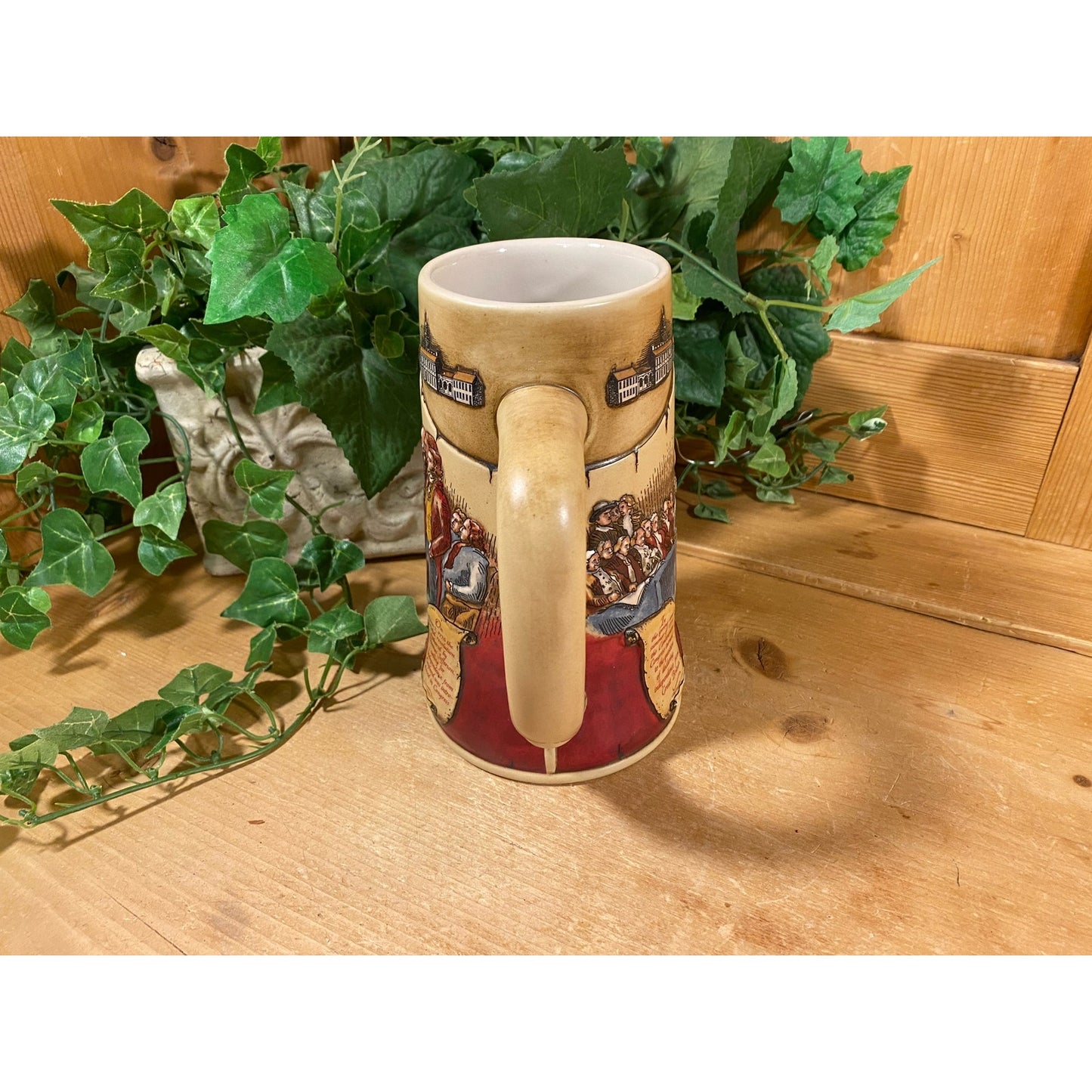 Vintage Ceramic Miller Beer Stein | Birth of A Nation | 35867 | Miller Beer Mug | Clydesdale Horses | Academia Barware | Second In A Series