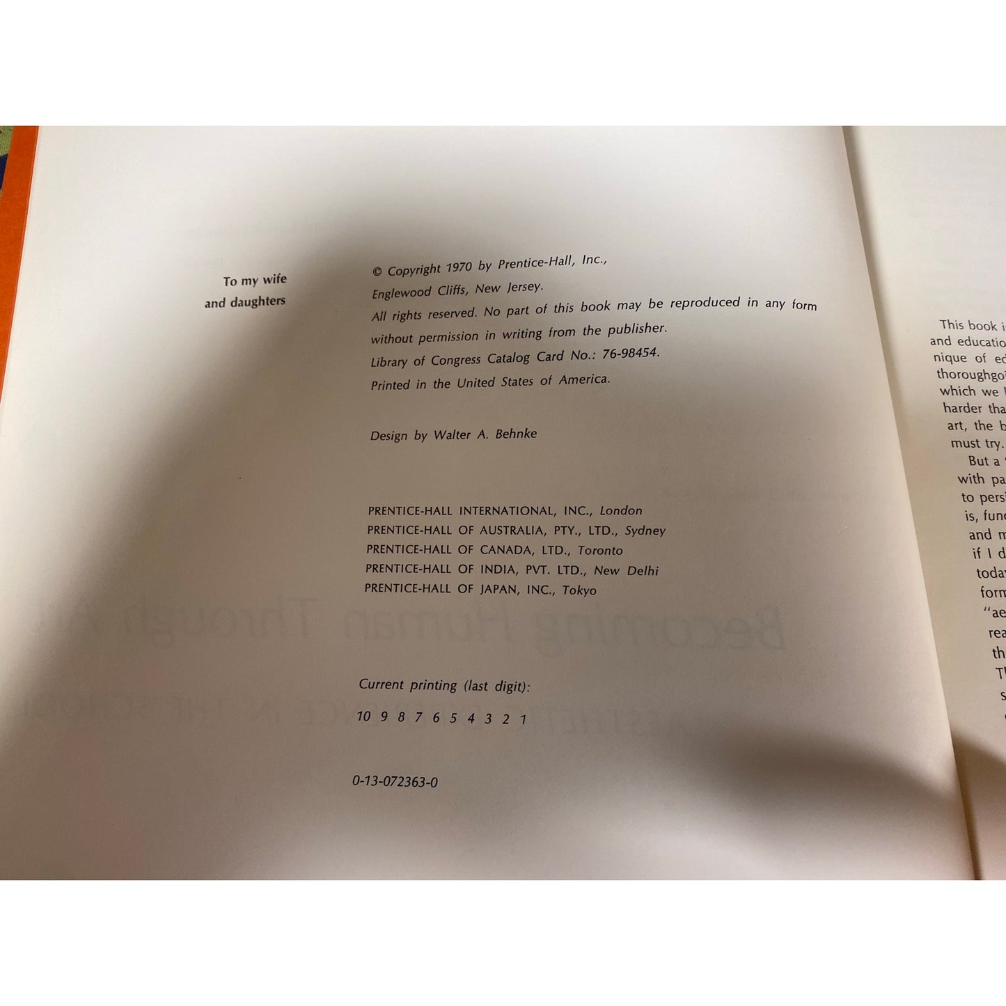 Vintage Art Book: Becoming Human Through Art | 1970 | Aesthetic Experience In the School | Edmund Burke Feldman | 1970s Art Book