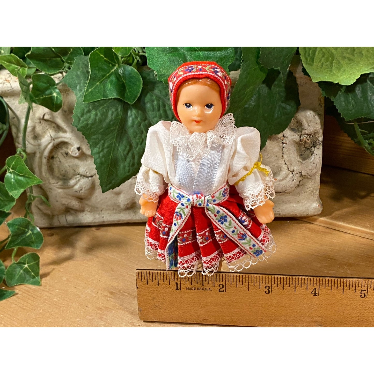 Vintage Scandinavian Doll with Traditional Folk Dress | Norwegian Doll | Swedish Doll In Traditional Folk Dress | 1970s Doll | Scandinavian