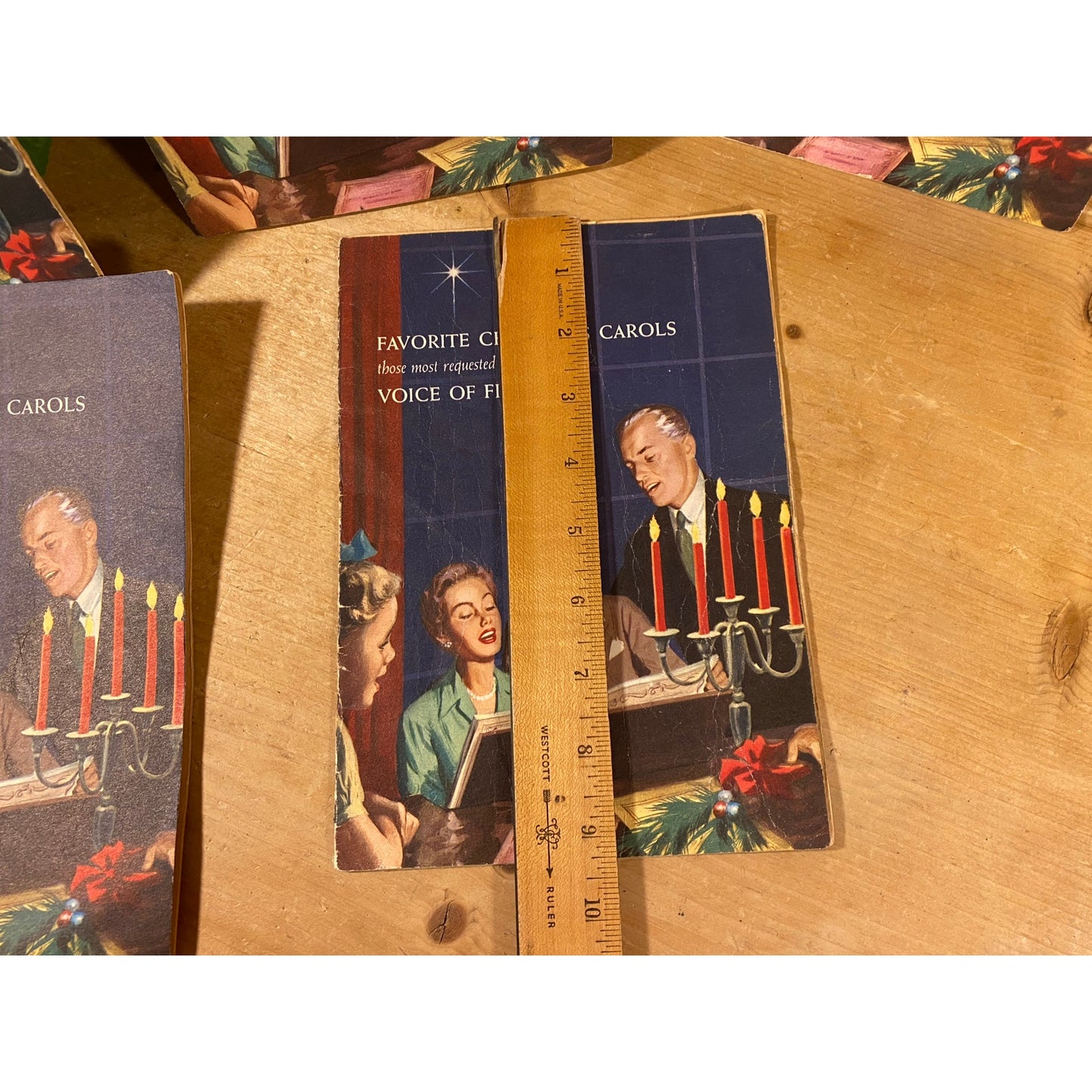 Vintage Christmas Caroling Booklets - Set of Five | 1955 | Favorite Christmas Carols - Most Requested on Firestone | Christmas Music Booklet