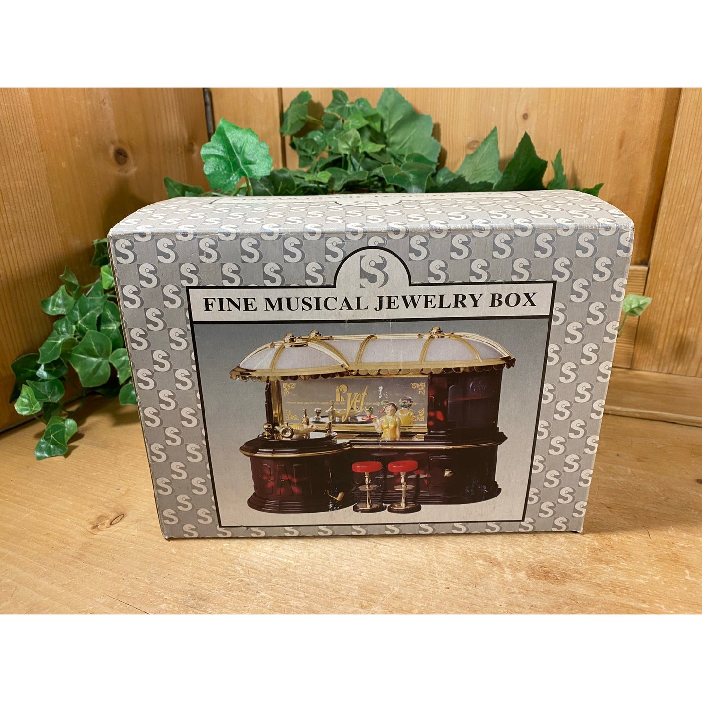 Vintage Le Bar Music Box - New In Box | Le Bar Club Musical Jewelry Box | Lights Up and Plays Music | Mini Bar Music Box | New Old Stock