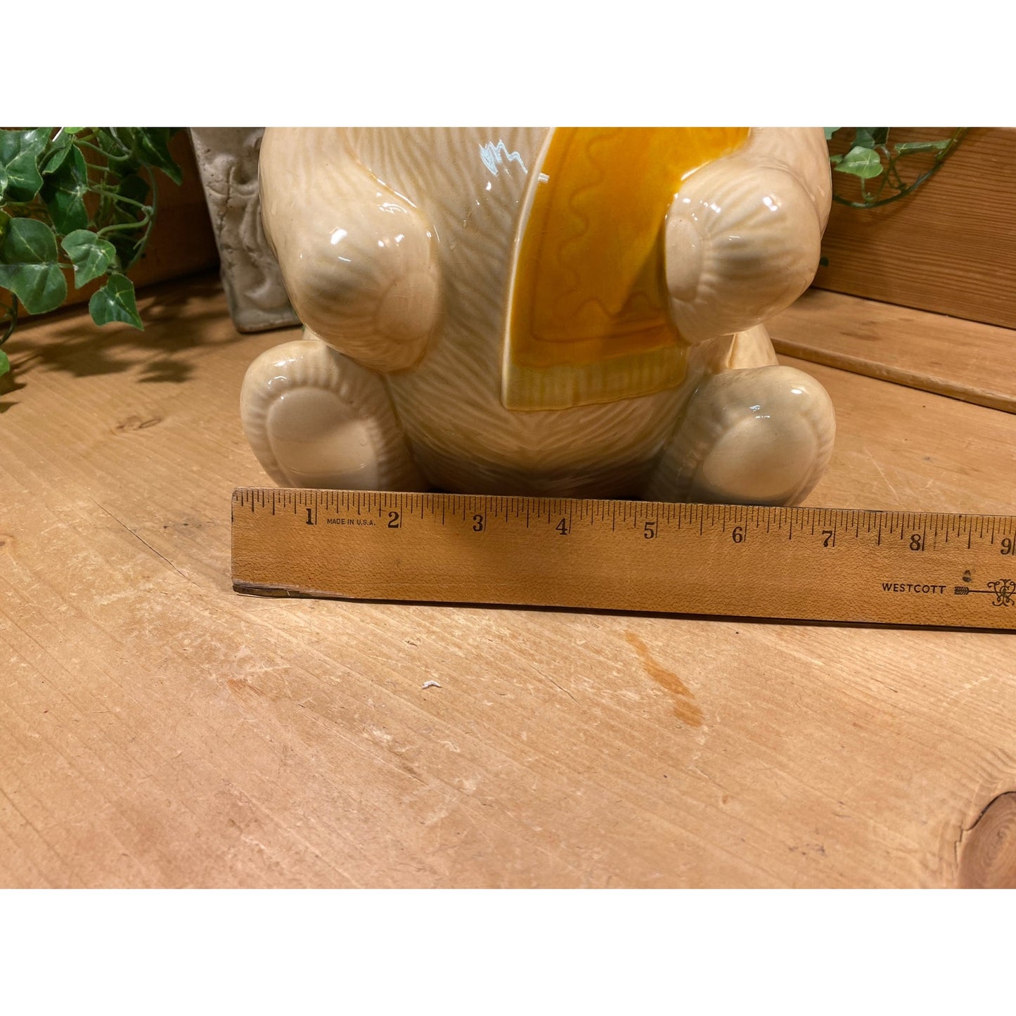 Vintage Poncho the Teddy Bear Cookie Jar | Metlox | Teddy Bear In Sombrero | Poppy Trail | Ceramic Cookie Jar | Cottagecore Kitchen Decor