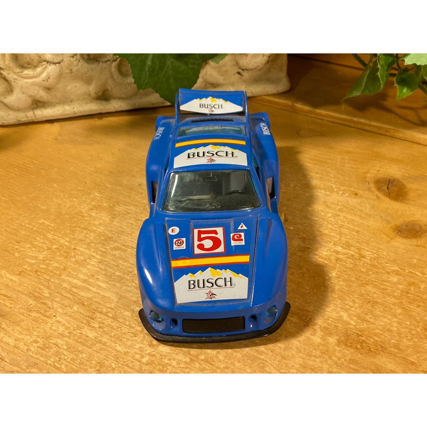 Vintage Die-Cast Model Blue Porsche 935 Turbo Race Car #5 | Burago | Busch | Pepsi Challenge | 1:24 Scale Model Car | Miniature Car