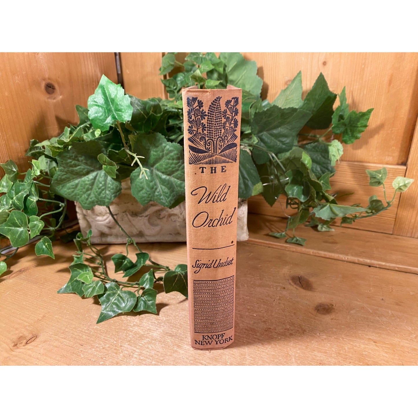 Vintage Book: The Wild Orchid | 1931 | Sigrid Undset | Fiction Novel | Violet Boards | Hardcover Book | Gymnadenia | Knopff | Classic Literature