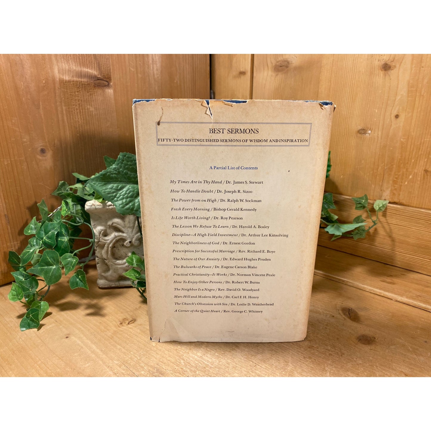 Vintage Book: Best Sermons | 1968 | Paul Butler | 1960s Religious Textbook | Vintage Hardcover Book | Church | Sermons | Christianity