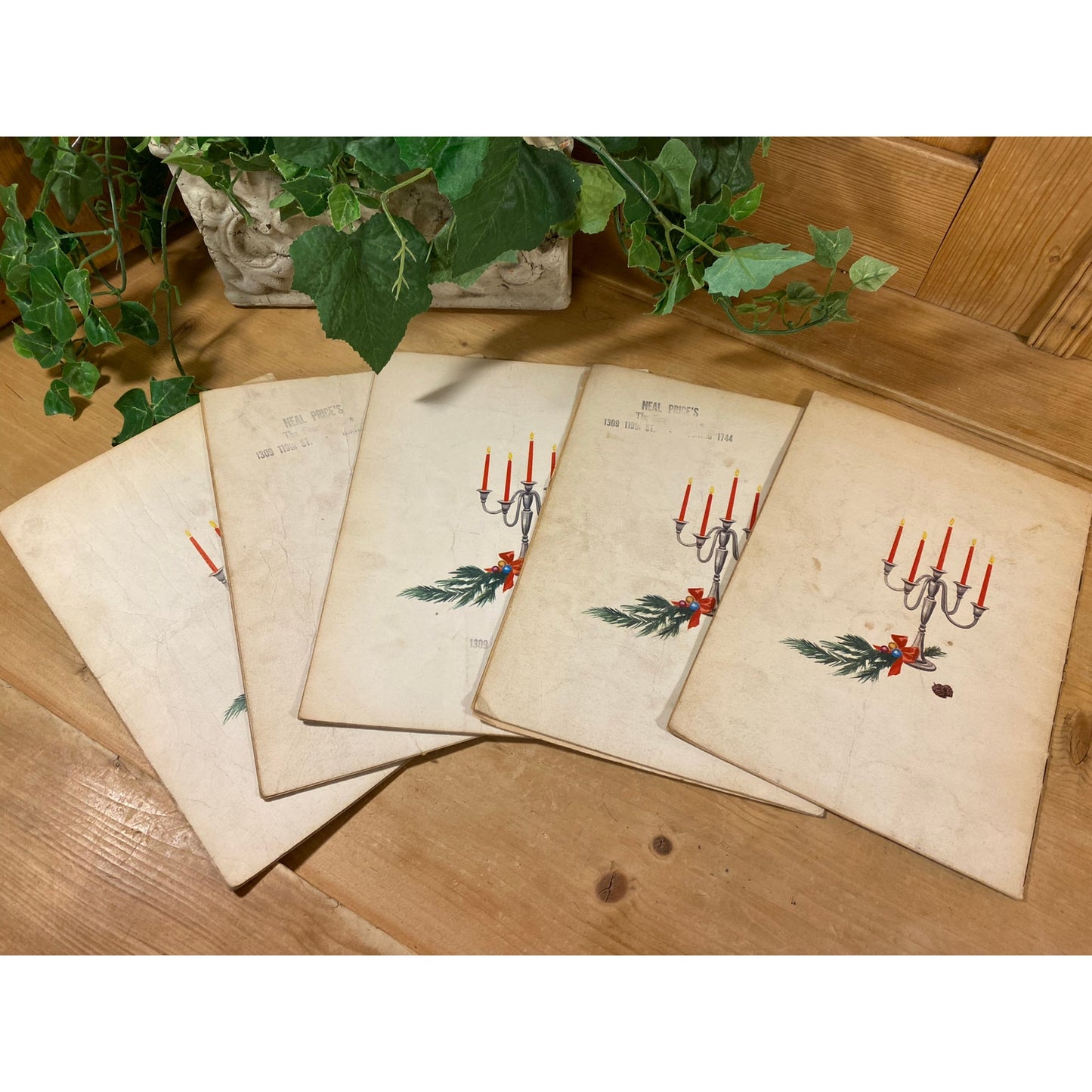 Vintage Christmas Caroling Booklets - Set of Five | 1955 | Favorite Christmas Carols - Most Requested on Firestone | Christmas Music Booklet