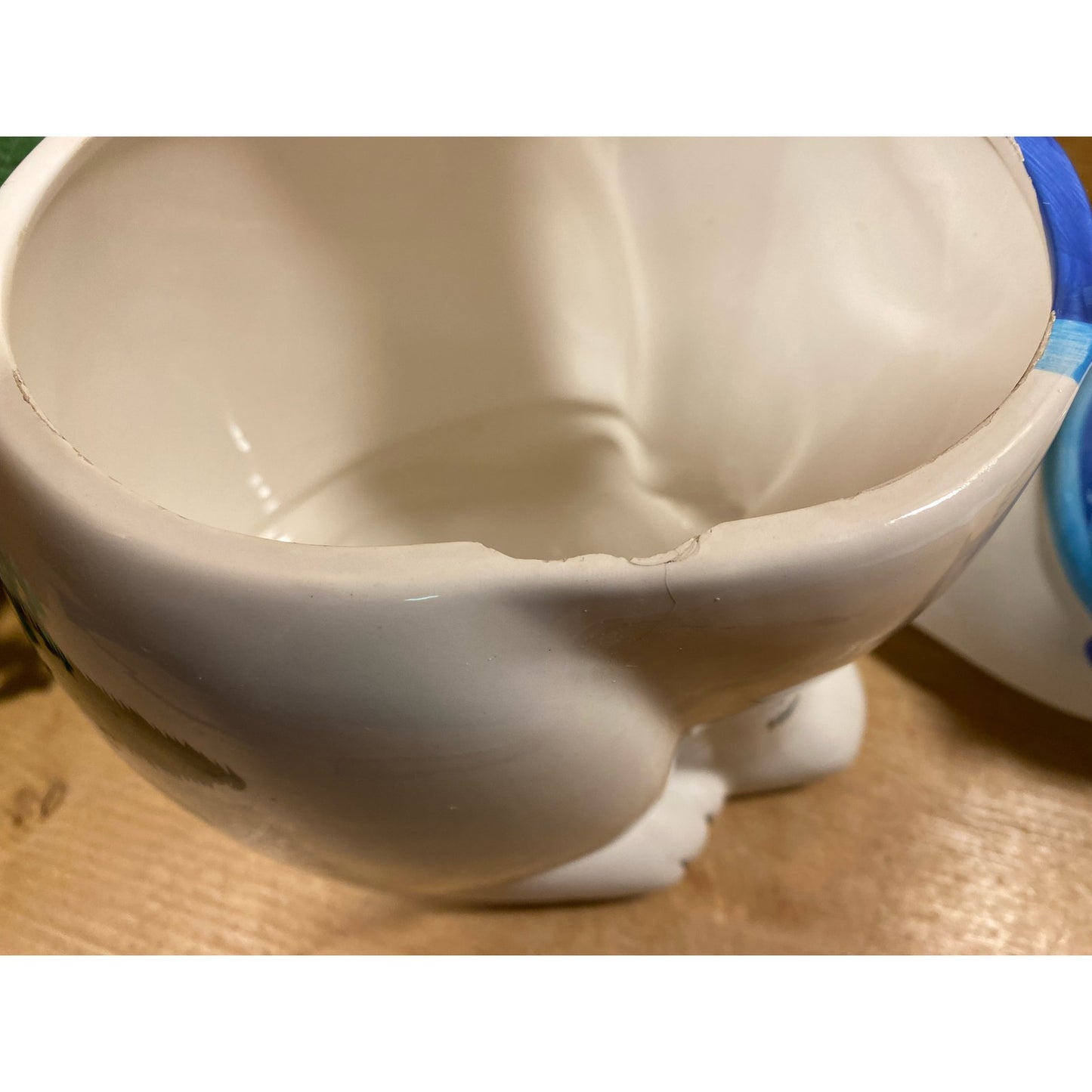 Vintage Ceramic Whimsical Cat Cookie Jar | Coco Dowley | Retro Cat Treat Jar | Farmhouse Kitchen Decor | Ceramic White Cat Treat Canister