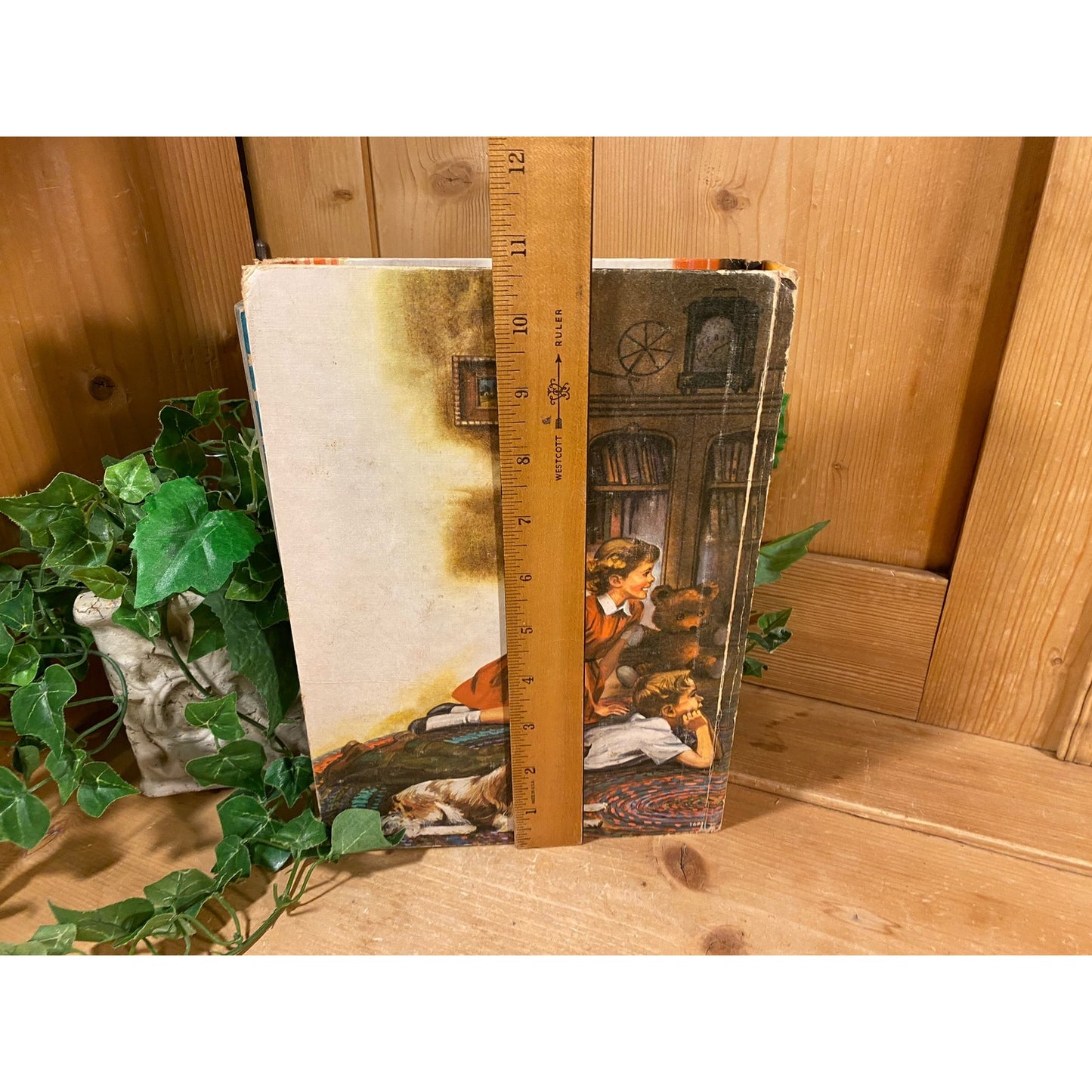 Vintage Book: 365 Bedtime Stories | Hardcover Children's Storybook | Vintage Kids Story Book | Cottagecore Shelf Decor | Grandma with Kids