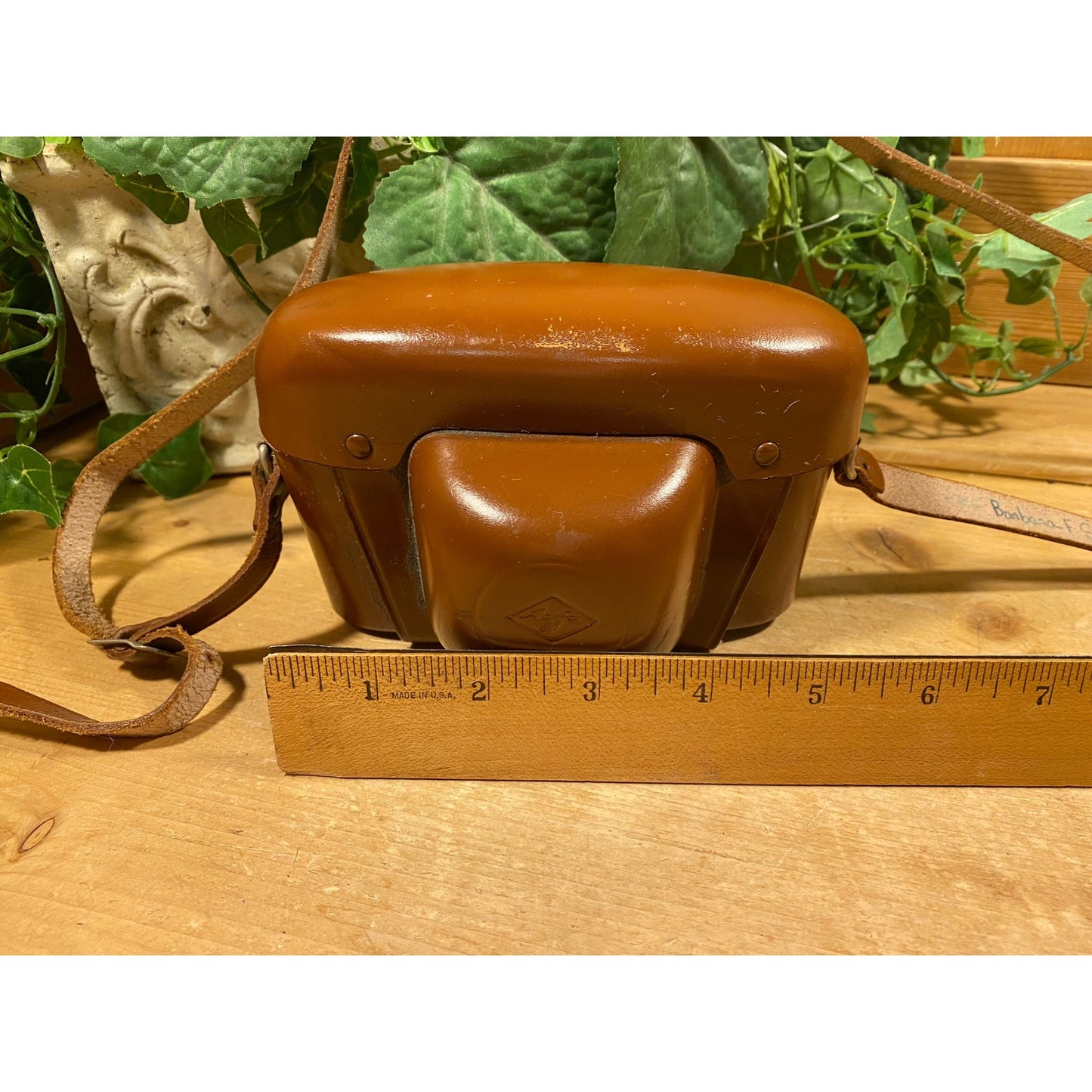 Vintage Agfa Silette Vario Camera with Brown Leather Case | German 35mm Camera | Fixed Lens | Midcentury Modern Shelf Decor | Academia Decor