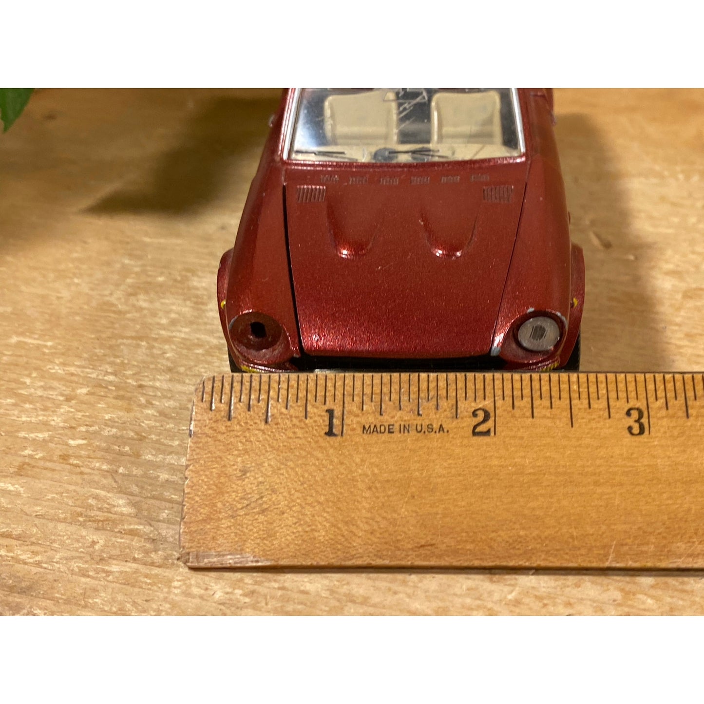 Vintage Die-Cast Model Maroon Fiat 124 Convertible | 0137 | Burago | Abarth | Rally | 1:24 Scale Model Car | Miniature Car | Made In Italy