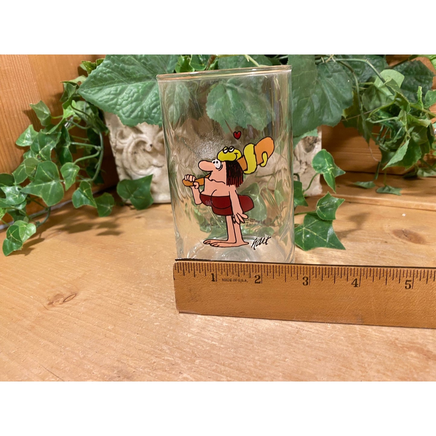 Vintage Arby's BC Ice Age Collector Series Glasses - Set of 8 | 1981 | BC Comics Tumbler Glasses | Caveman | Retro Arby's Restaurant Glasses