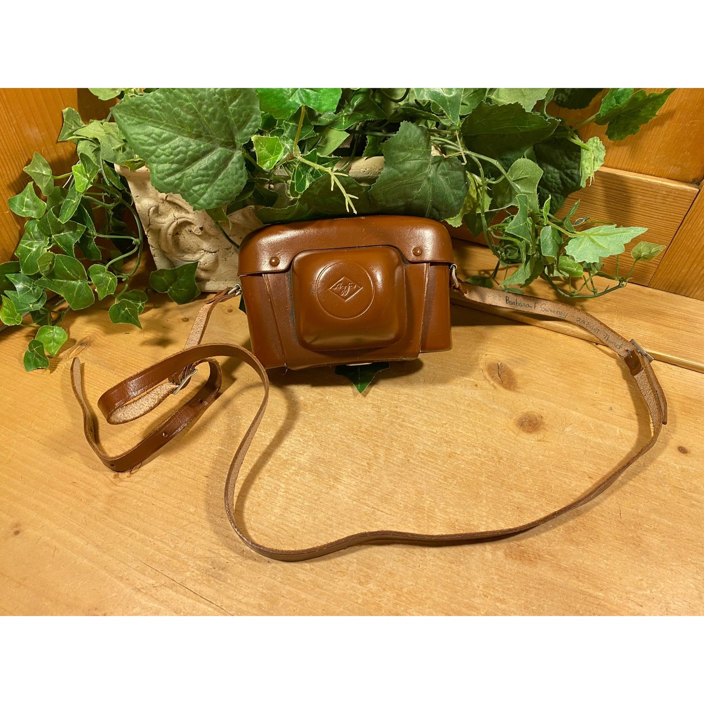 Vintage Agfa Silette Vario Camera with Brown Leather Case | German 35mm Camera | Fixed Lens | Midcentury Modern Shelf Decor | Academia Decor