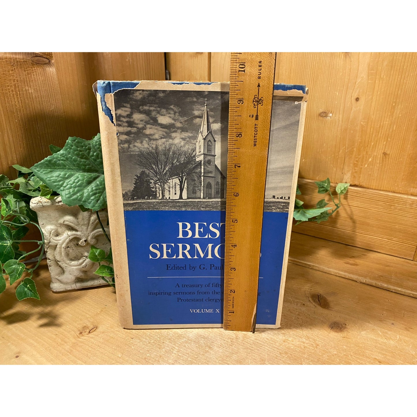 Vintage Book: Best Sermons | 1968 | Paul Butler | 1960s Religious Textbook | Vintage Hardcover Book | Church | Sermons | Christianity