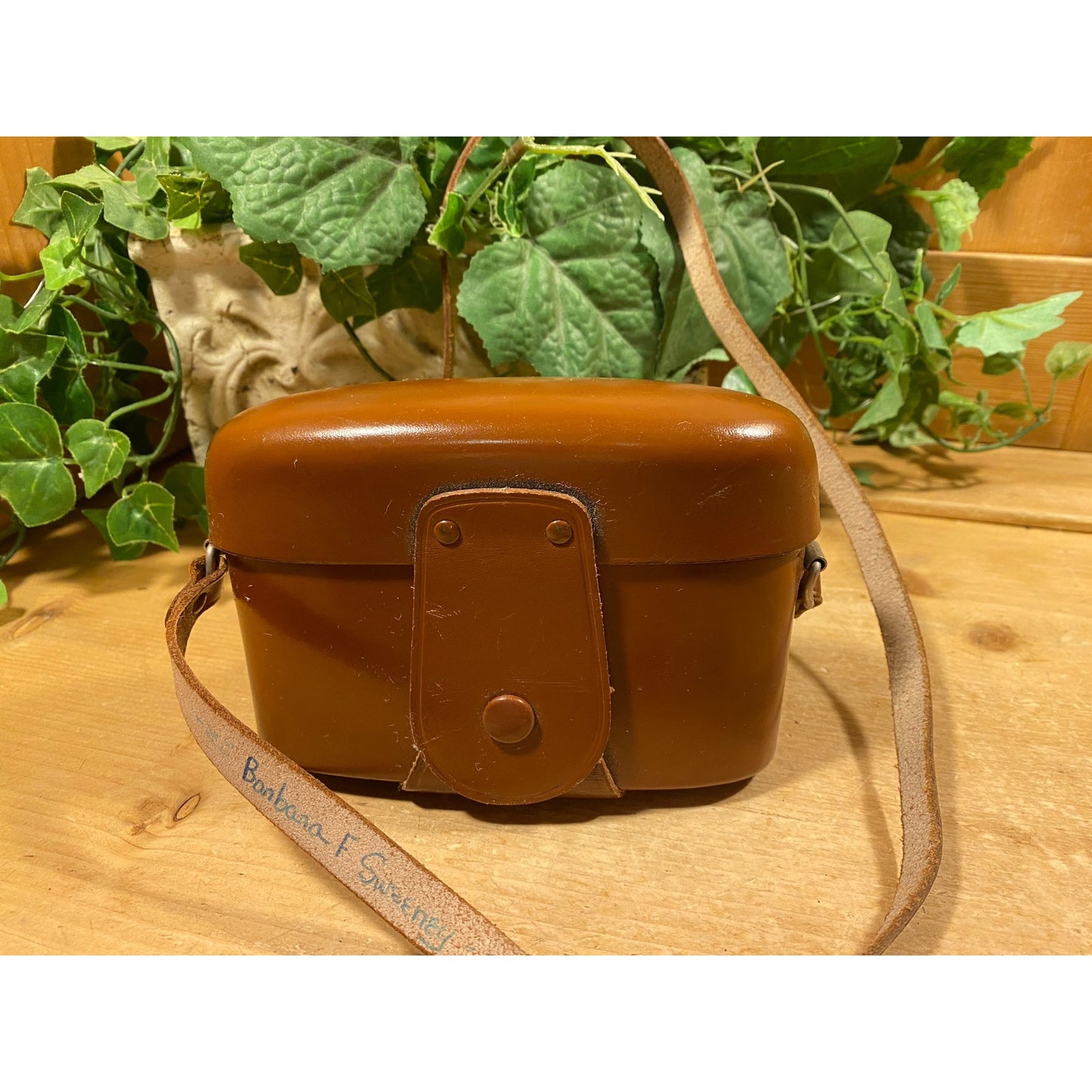 Vintage Agfa Silette Vario Camera with Brown Leather Case | German 35mm Camera | Fixed Lens | Midcentury Modern Shelf Decor | Academia Decor