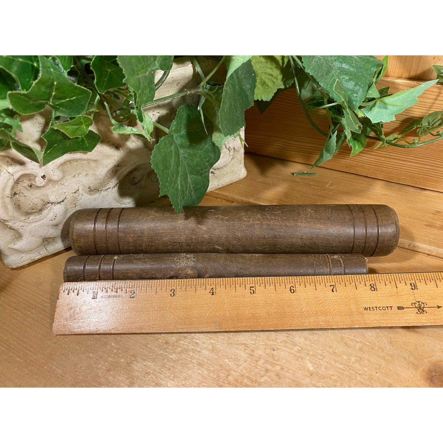 Vintage Wooden Percussion Sticks | Large Hollow Body, Small Striker | African Percussion Sticks | Drumming | Claves | Percussion Instruments
