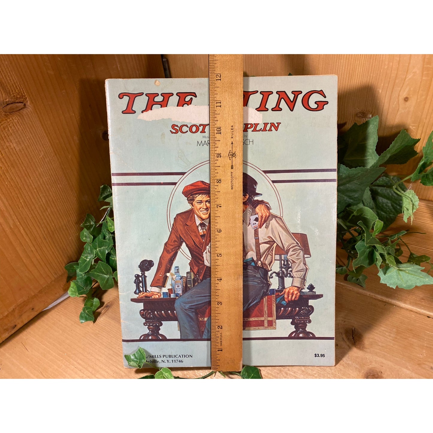 Vintage "The Sting" Movie Soundtrack Music Book | Scott Joplin | Ragtime Music | Classic Movie Memorabilia | Paul Newman, Robert Redford