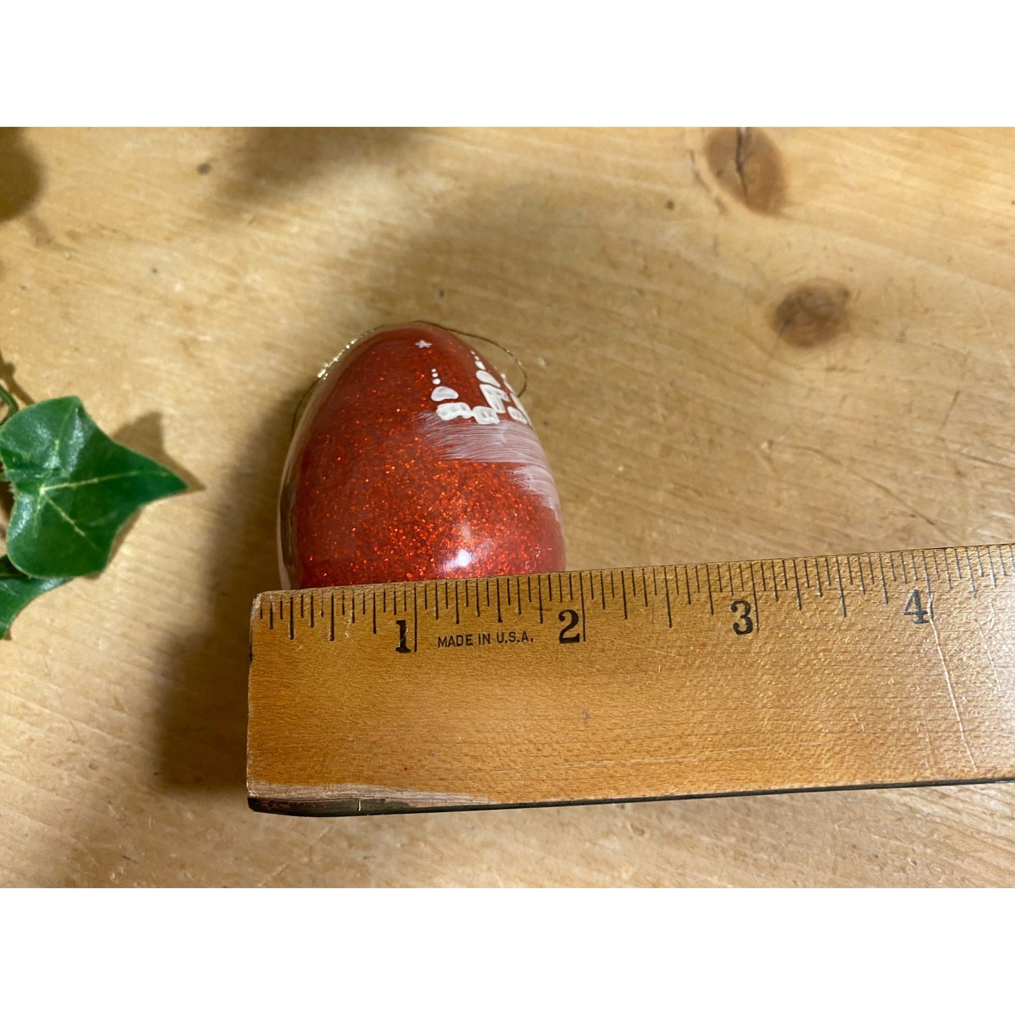 Vintage Handpainted Real Eggshell Ornament | Mary and Joseph Riding to Bethlehem | Red Christmas Egg | Nativity Painted Chicken Egg