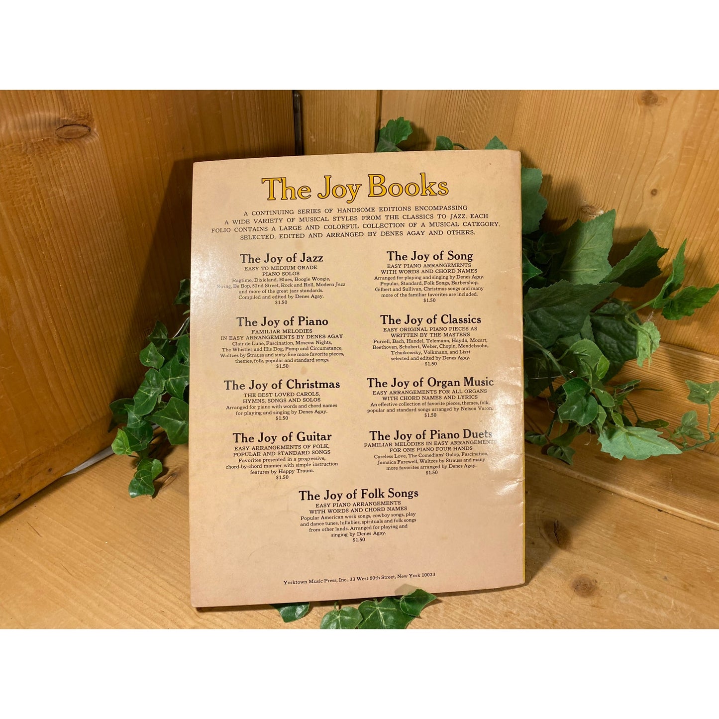 Vintage The Joy of Jazz Piano Book | Easy to Medium Piano Solos Music Book | Yorktown Music Press | Piano Sheet Music | Jazz, Blues, Swing
