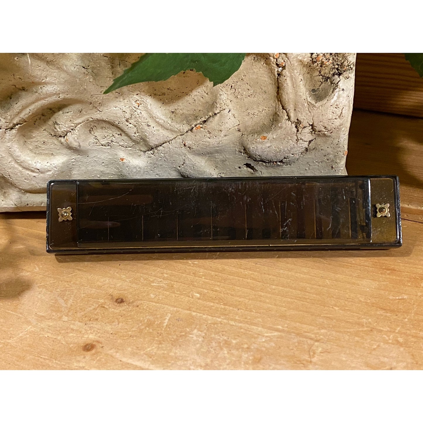 Vintage Black Harmonica | Vintage Musical Instrument | Mouth Harmonica | Vintage Instrument