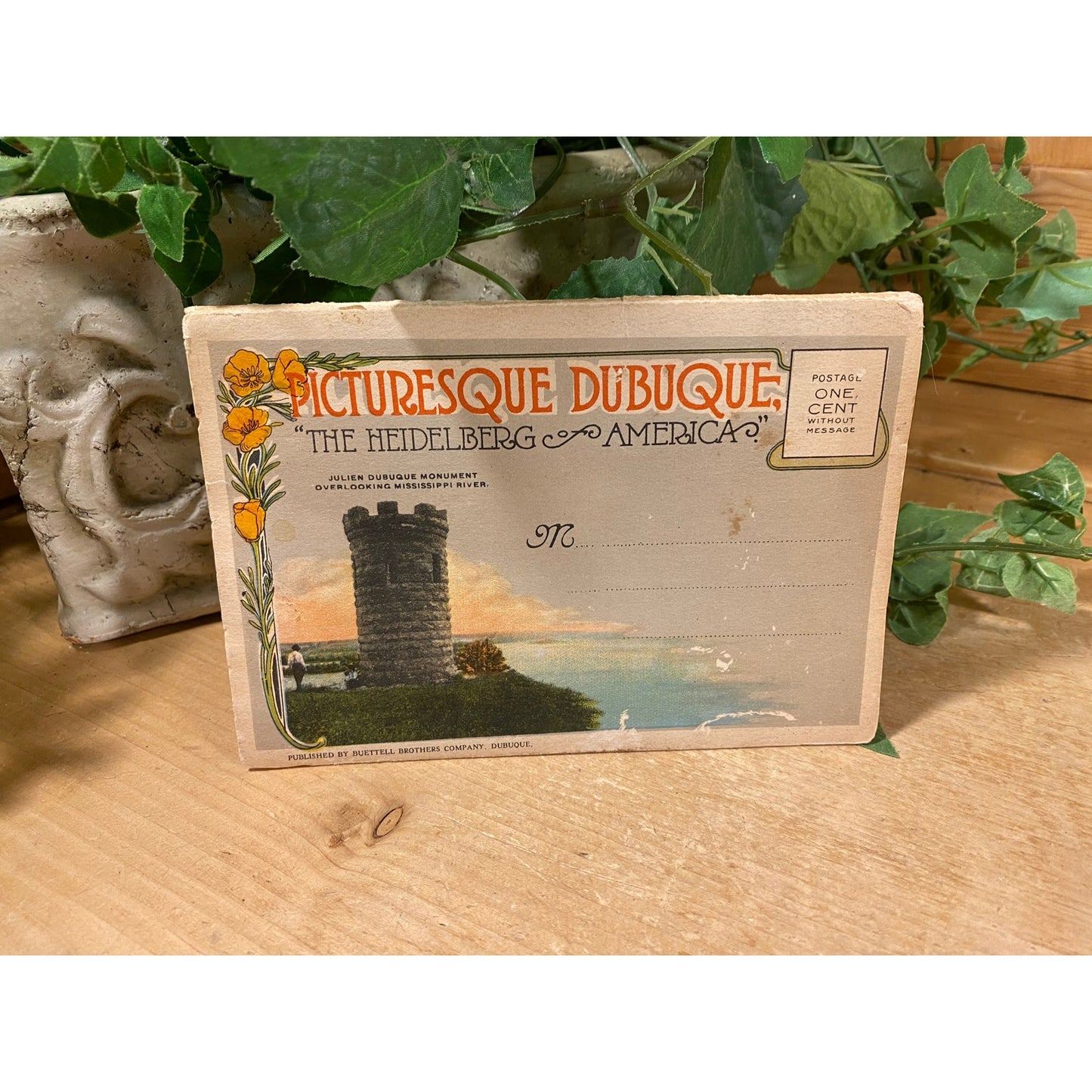 Vintage Dubuque, Iowa Postcard Book | "Picturesque Dubuque" Postcards Set | Postcards | Midcentury Modern | Iowa Souvenir | USA Roadtrip