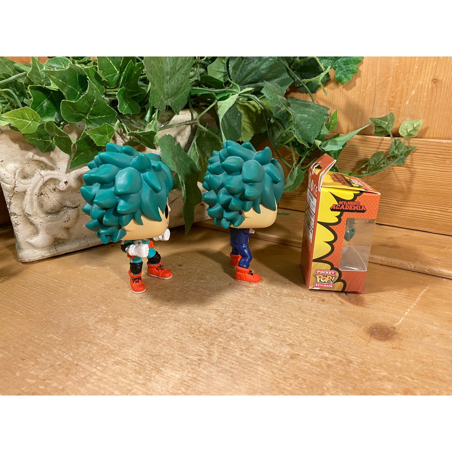 Funko Pop! Deku Vinyl Figures (2) and Keychain - Set of 3 | Izuku Midoriya | Collectible Vinyl Anime Figures | Blue Spiky Hair Dolls