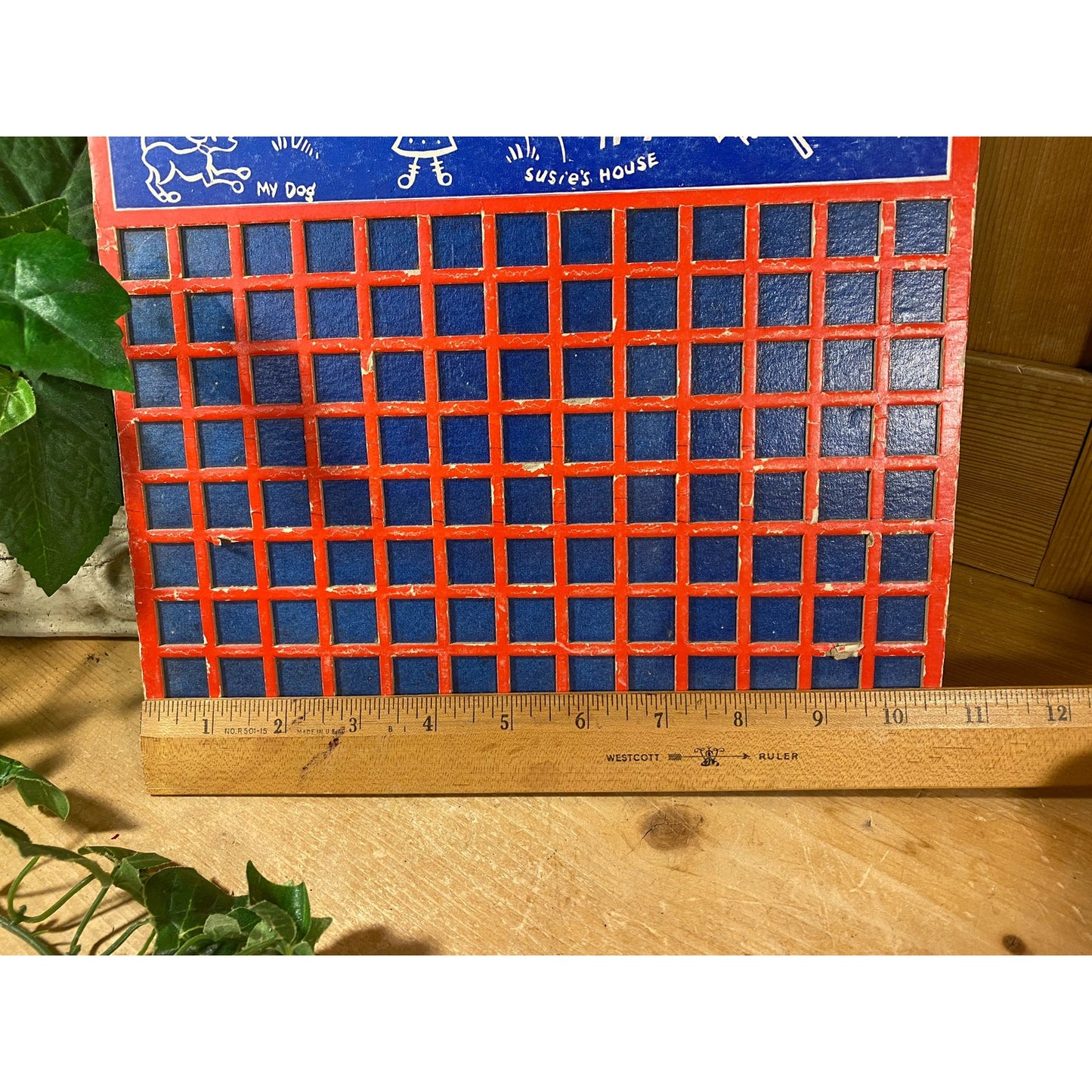 Vintage Suzie Says Board Game Board Grid | Classic Board Game | Suzie Says Game (grid only) | Vintage Ephemera | Classic Kids Boardgame