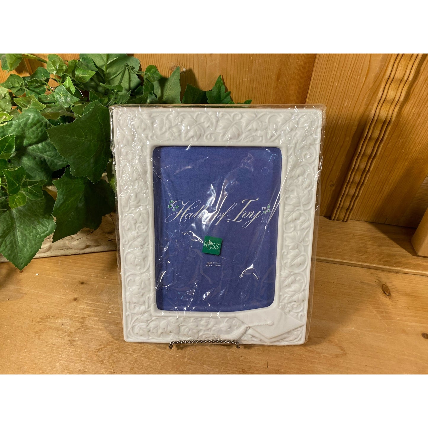 Vintage Textured White Photo Frame - New In Box | 5x7 | Russ - Halls of Ivy | New Old Stock | Wedding Gift | Graduation Gift | Christmas Gift