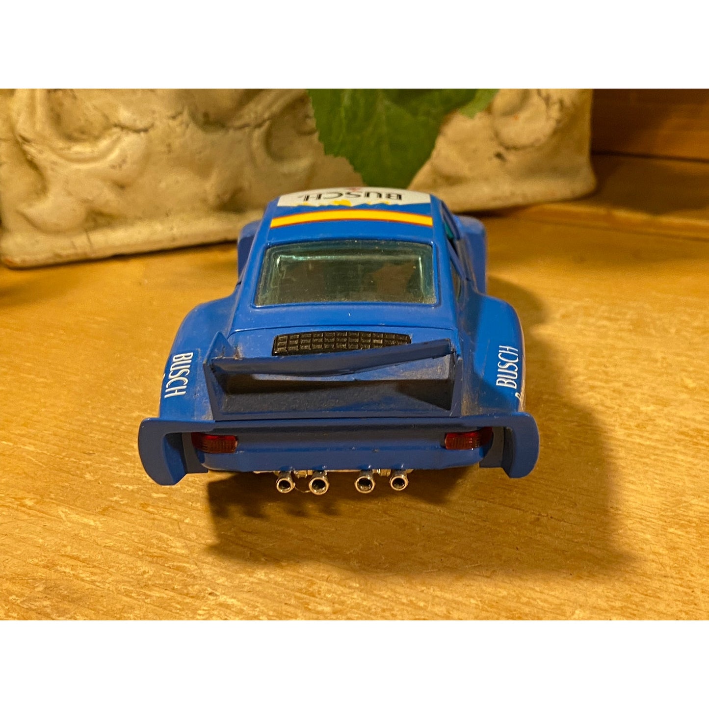 Vintage Die-Cast Model Blue Porsche 935 Turbo Race Car #5 | Burago | Busch | Pepsi Challenge | 1:24 Scale Model Car | Miniature Car