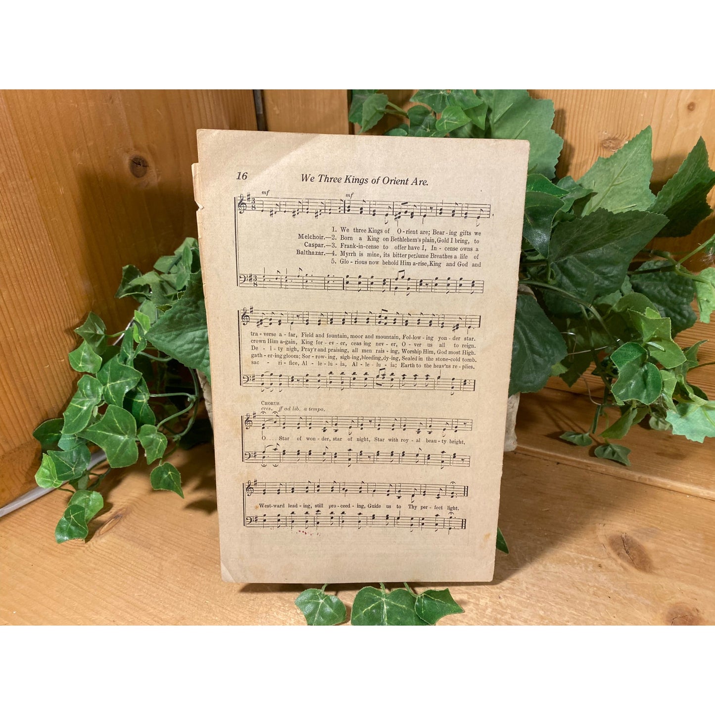Vintage 1925 Christmas Pageant Sheet Music | The World's Redeemer | A Pantomime Pageant of Drama and Music | Fillmore Music House | Ohio