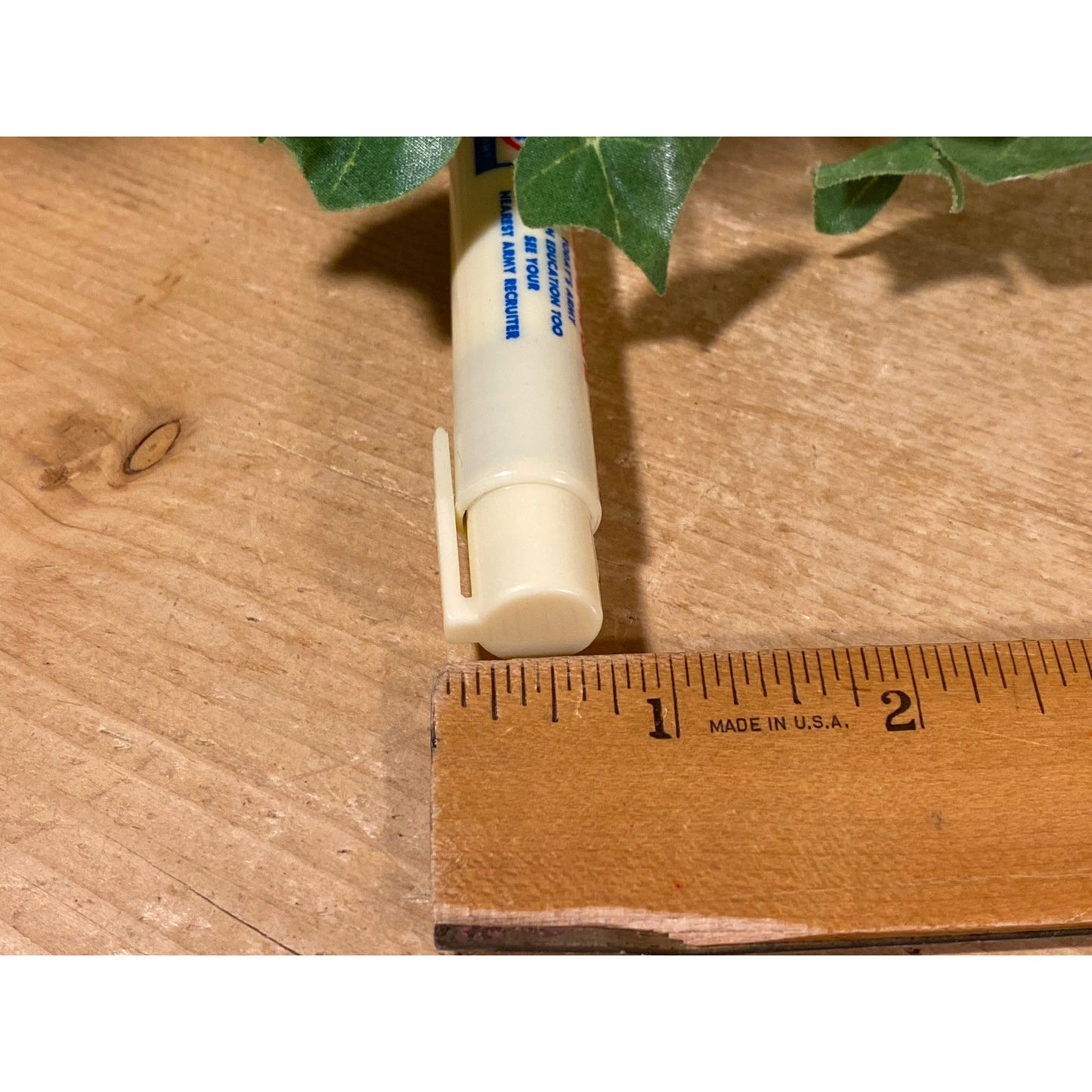 Vintage Army Plastic Chalk Holder | Army Recruiting Gift | Army Slogan "Be All That You Can Be" | Retro Chalk Holder | Military Collectible
