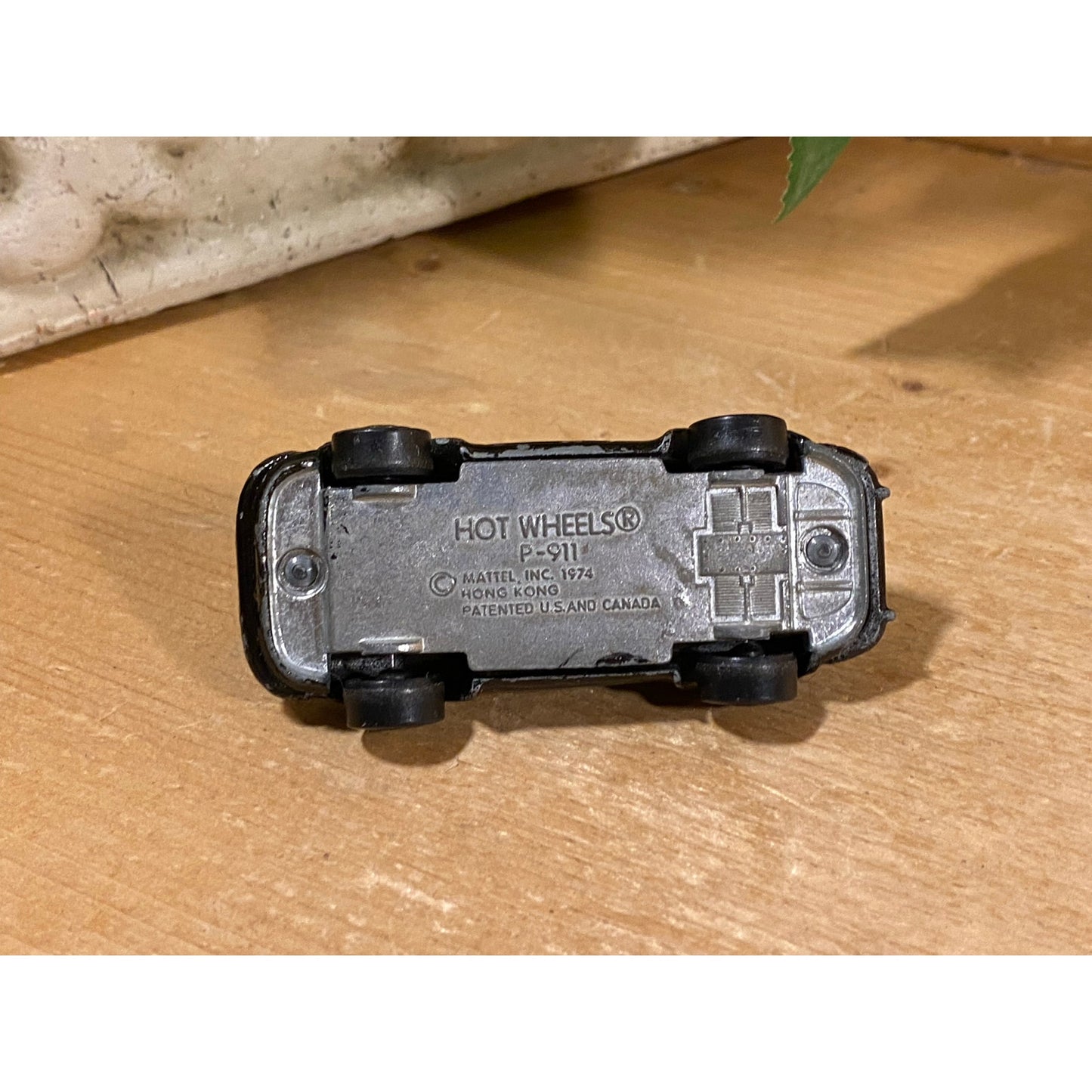 Vintage 1974 Hot Wheels Black Porsche 911 | Hot Wheels | P-911 | Die-Cast Black Porsche 911 Hotwheels Toy Car | Collectible 1970s Toy Car