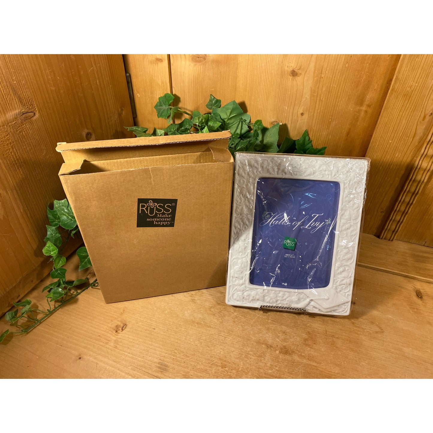 Vintage Textured White Photo Frame - New In Box | 5x7 | Russ - Halls of Ivy | New Old Stock | Wedding Gift | Graduation Gift | Christmas Gift