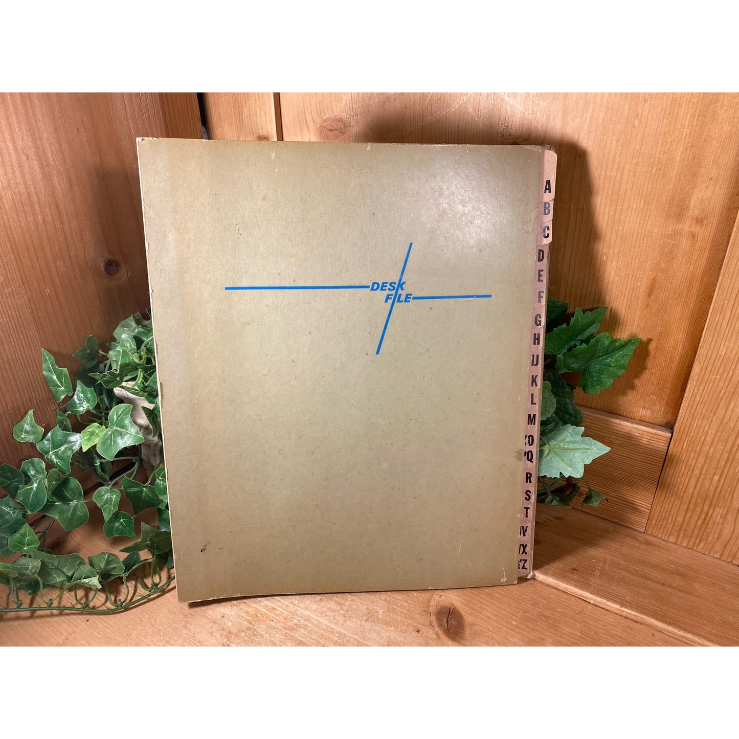 Vintage Green A-Z File Sorter | 8.5 x 11 Retro File Organizer | Midcentury Modern Office Decor | Midcentury File Cabinet Organizer