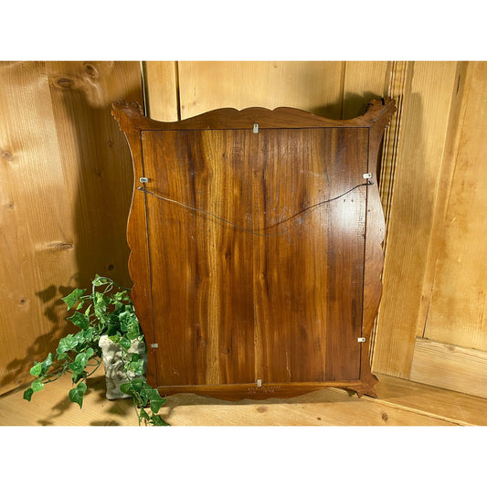 Antique Marriage Certificate In Carved Wooden Frame | Ornate 1893 Marriage Certificate with Photos of Bride + Groom | Victorian Wall Decor