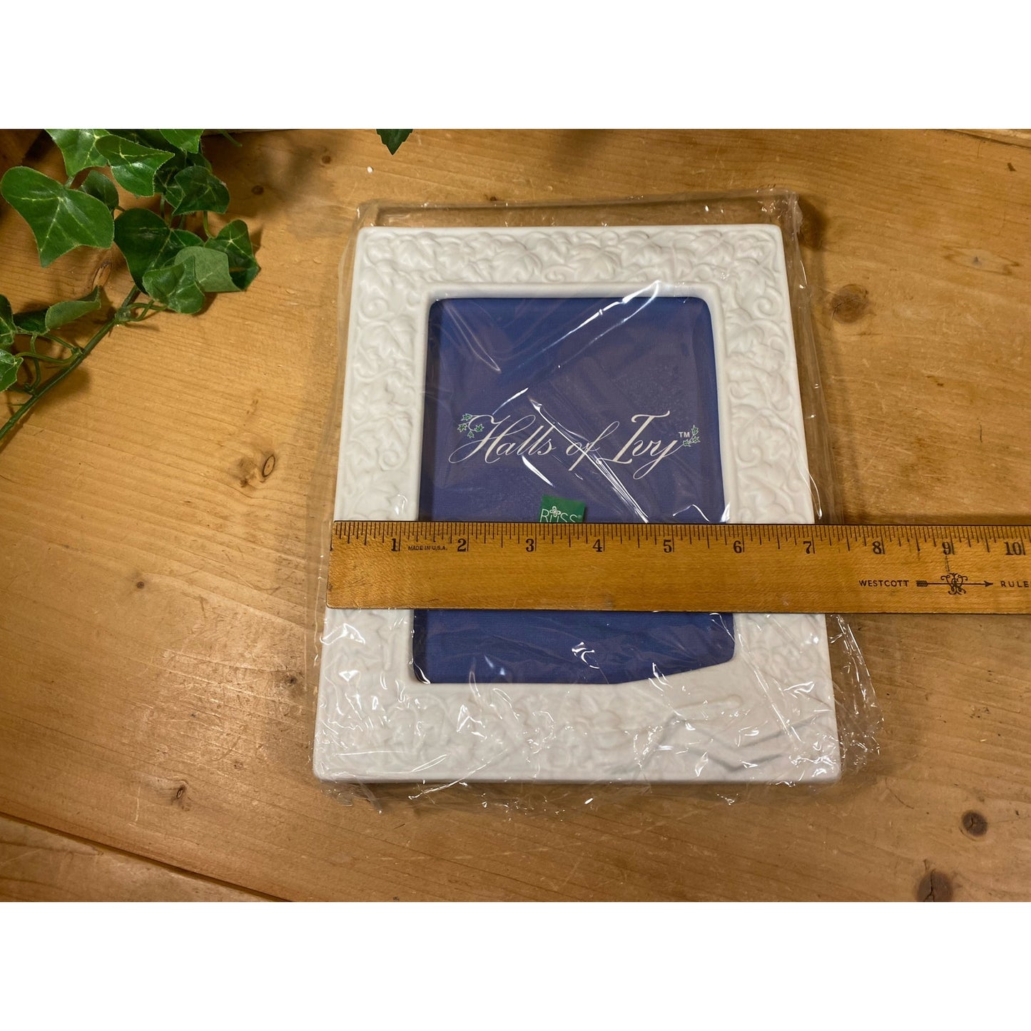 Vintage Textured White Photo Frame - New In Box | 5x7 | Russ - Halls of Ivy | New Old Stock | Wedding Gift | Graduation Gift | Christmas Gift
