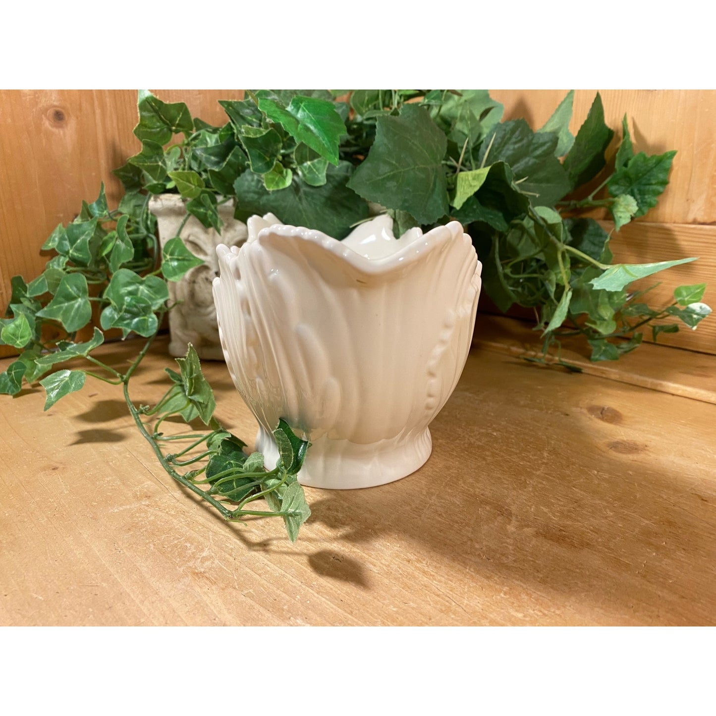 Vintage Scalloped White China Gravy Boat | Lenox | Cottagecore Kitchen | Spring Table Decor | Easter Table Decor | White Lenox China