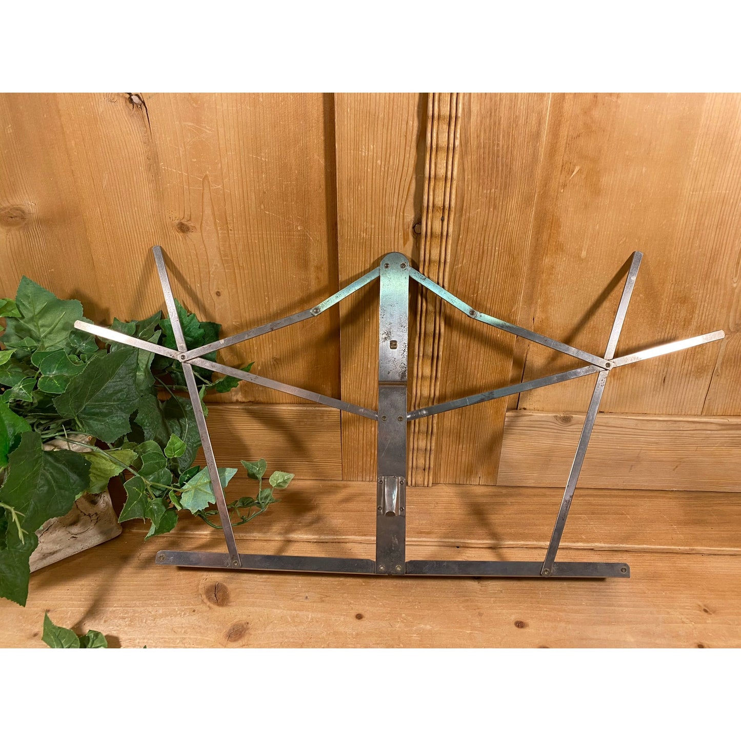 Vintage Folding Metal Music Stand | Portable Sheet Music Stand | Compact Folding Music Stand | Music Room | Folding Music Stand for Musician