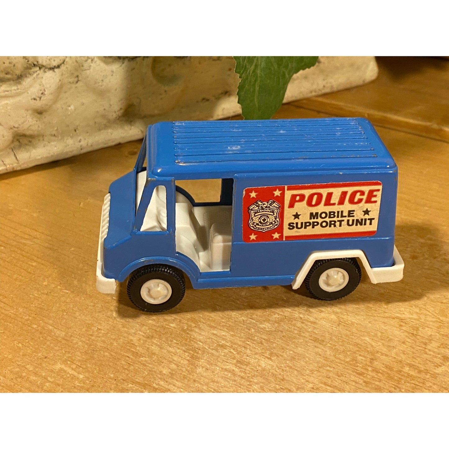 Vintage Die Cast Toy Van | Blue Van | Police Mobile Support Unit | TootsieToy | 1970 | Collectible Die Cast Toy Car | Vintage Toy Car