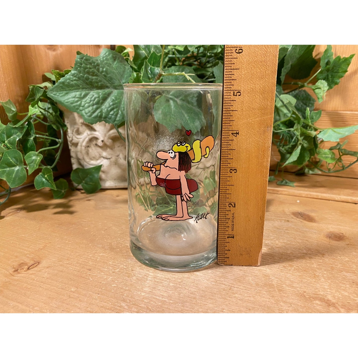 Vintage Arby's BC Ice Age Collector Series Glasses - Set of 8 | 1981 | BC Comics Tumbler Glasses | Caveman | Retro Arby's Restaurant Glasses