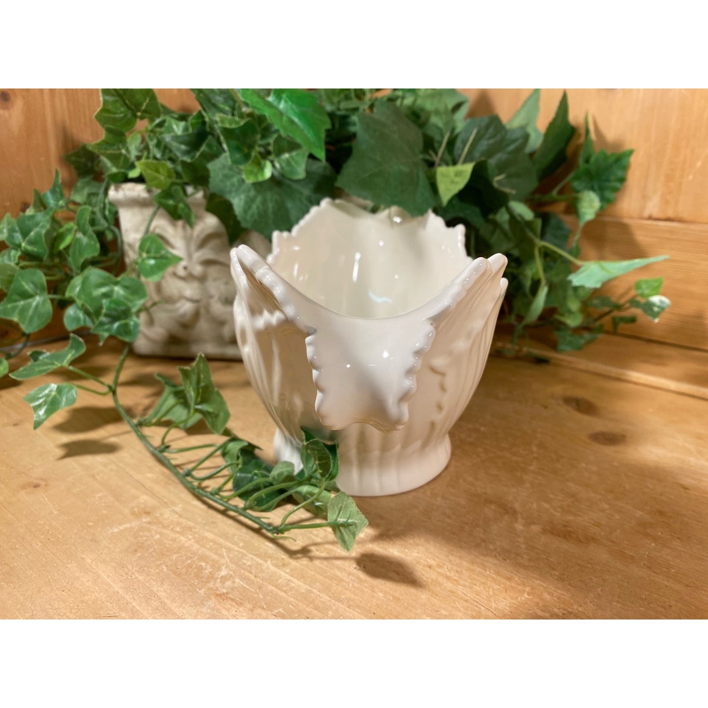 Vintage Scalloped White China Gravy Boat | Lenox | Cottagecore Kitchen | Spring Table Decor | Easter Table Decor | White Lenox China