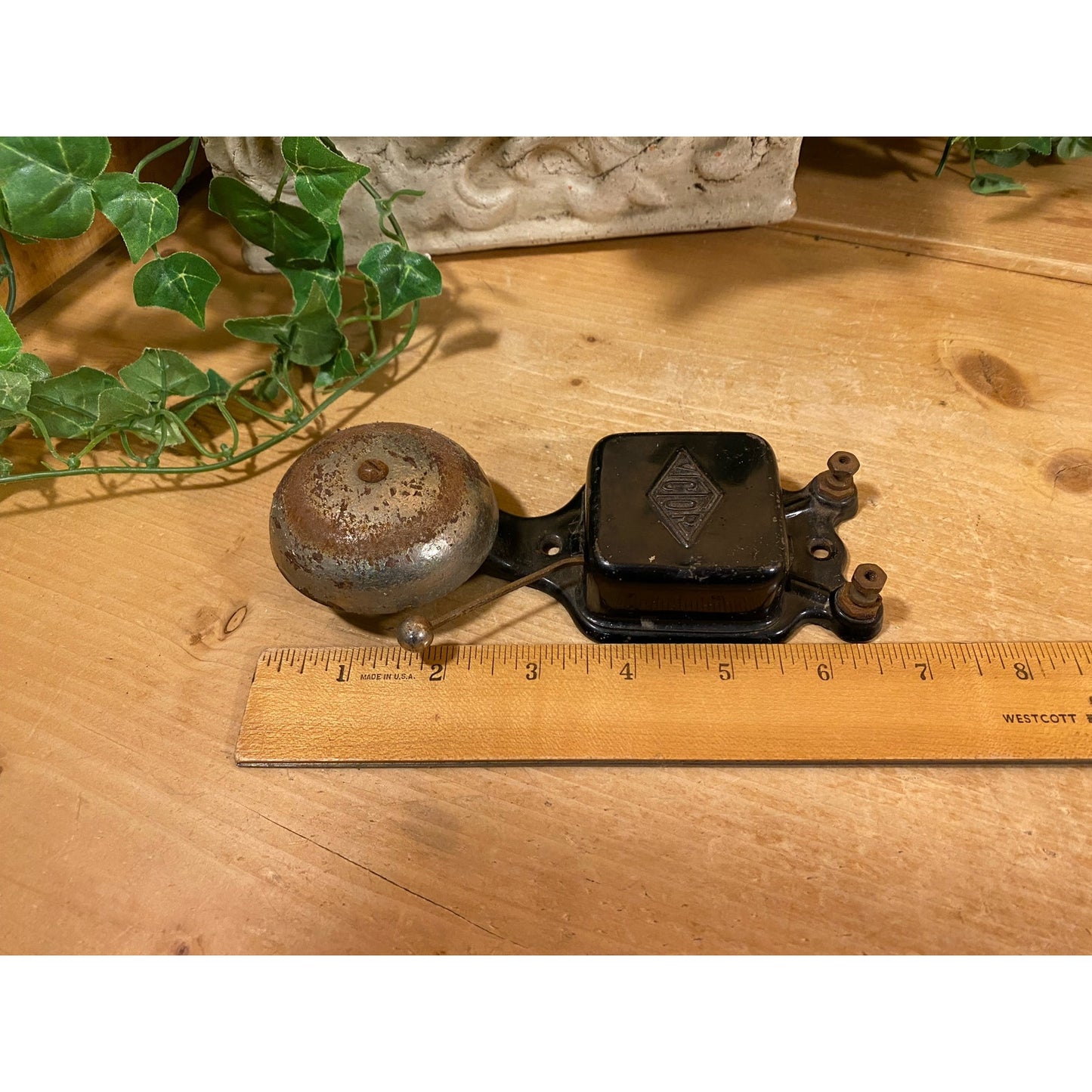 Vintage Victor Metal Bell | Midcentury Modern Shelf Decor | MCM Decor | Victor Bell | Academia Shelf Decor | Midcentury Modern Wall Decor