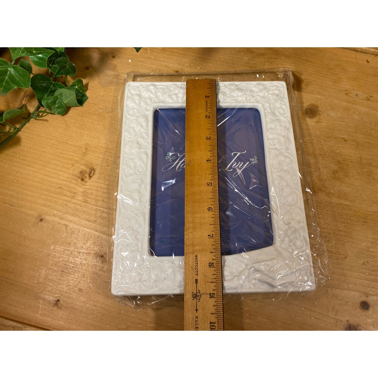 Vintage Textured White Photo Frame - New In Box | 5x7 | Russ - Halls of Ivy | New Old Stock | Wedding Gift | Graduation Gift | Christmas Gift
