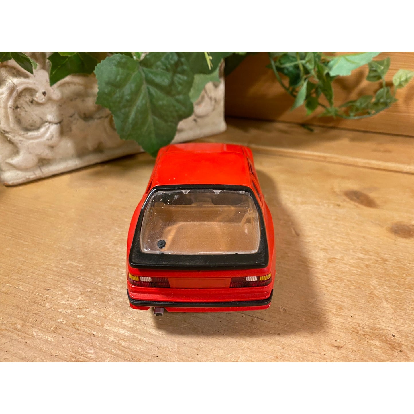 Vintage Toy Car | Red Convertible Porsche 944 Turbo | Majorette | 1:24 Scale Model Car | Collectible Miniature Car