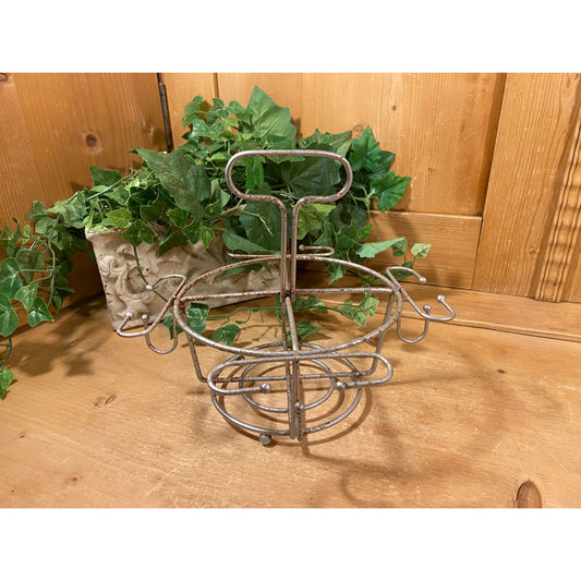 Vintage Metal Highball Glasses Caddy | Kimiko | Midcentury Modern Decor | Metal Cocktail Glass Carrier | MCM Decor | Barware | Glass Caddy