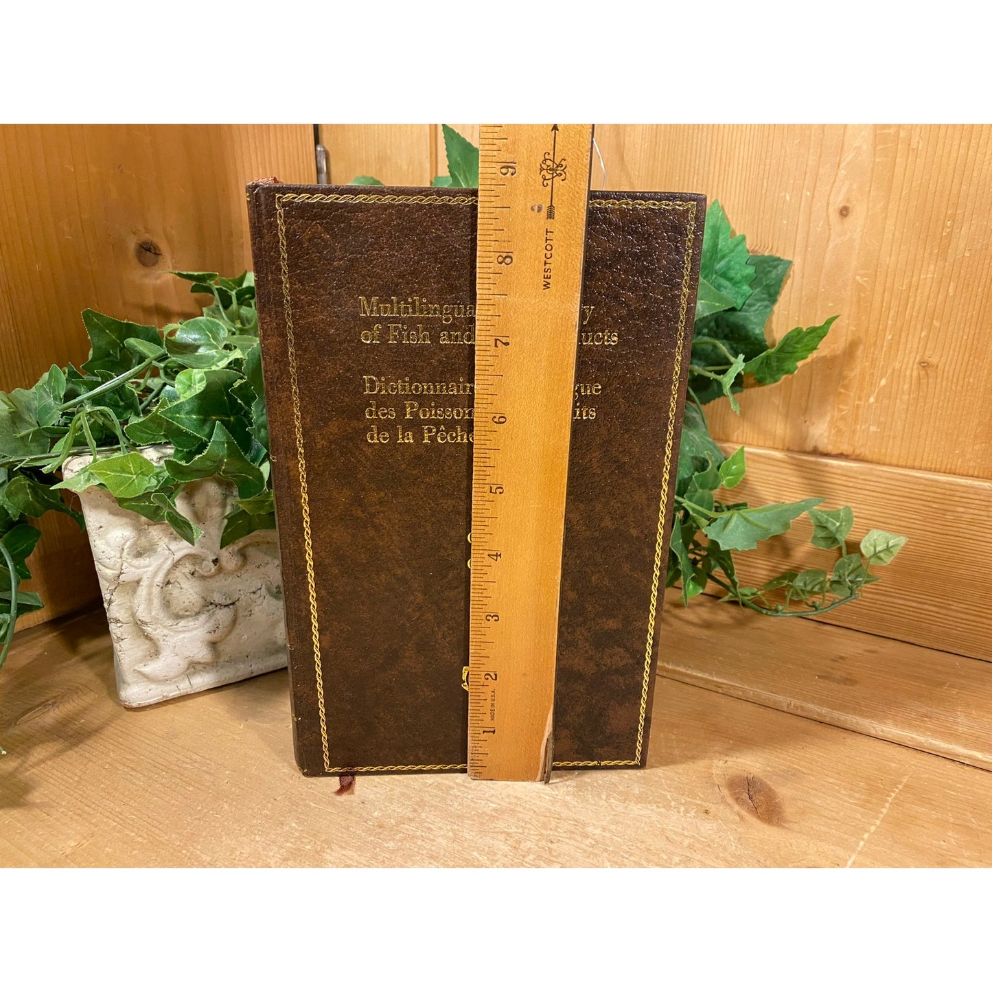 Vintage Book: Multilingual Dictionary of Fish and Fish Products | 1978 | Fish Products In 18 Languages | Hardcover Reference Book | Academia