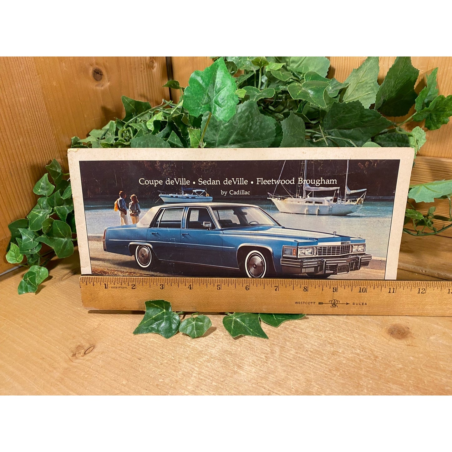 Vintage Cadillac Advertisement | Coupe deVille | Fleetwood Brougham | Cadillac Print Ad | Academia | Car Brochure | Cadillacs Memorabilia