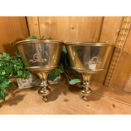 Vintage Silver Plastic Wall Sconces - Set of Two | Syroco | Midcentury Modern Wall Decor | MCM Living Room Decor | Midcentury Wall Decor